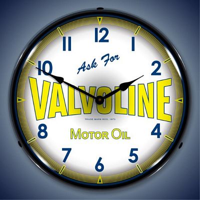 Valvoline Motor Oil Lighted Wall Clock - 
VALVOLINEMOTOROIL