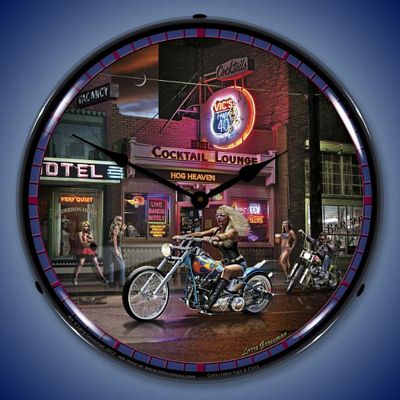 Larry Grossman Vics Highway 40 Lighted Wall Clock - 
VICSHWY40