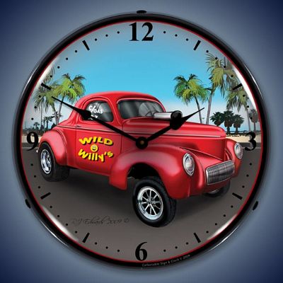 1940 Willys Gasser Lighted Wall Clock - 
1940WILLYSGASSER