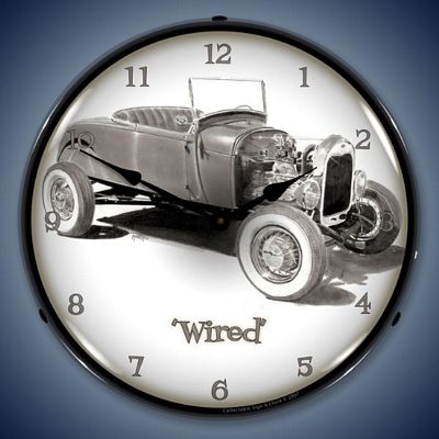 Wired Lighted Wall Clock - 
WIRED