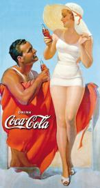 Coca-Cola At The Beach Tin Sign - 
1051