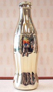 Coca-Cola 2002 Salt Lake City Winter Olympic Games Limited Edition Gold Plated Bottle - 
2002-23