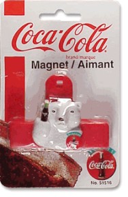 Coca-Cola Polar Bear Refrigerator Magnet/Bag Clip - 
51516
