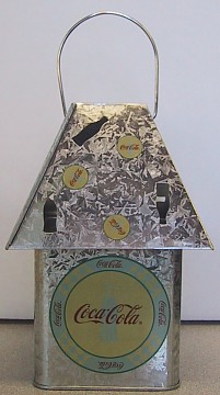 Coca-Cola Yellow Icon Design Lantern Style Tin Candle Holder - 
66430C