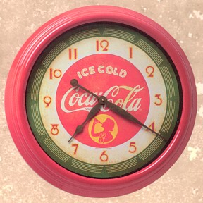 Coca-Cola Station Girl Clock - 
CCSTGR
