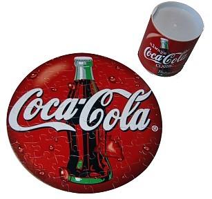 Coca-Cola Red Disc Round Puzzle - 
COKERNDPUZ