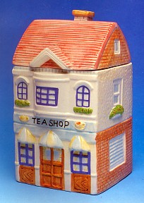 Country Village Tea Shop Cookie Jar - 
3016TS