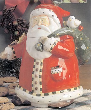 Santa With Friends Cookie Jar Designed By Debi Hron - 
46991.01