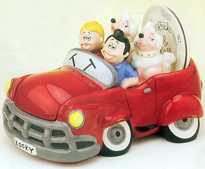 Rock And Roll Car Cookie Jar With Salt And Pepper Shakers - 
55559