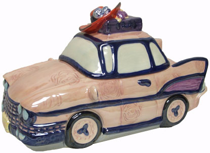 Pink Car With Red Hat Cookie Jar - 
CJ601
