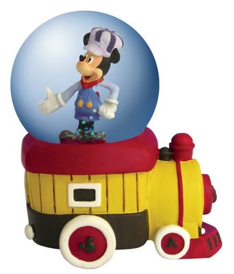 Disney Mickey Inspearations All Aboard Mickey Mouse Mini Waterglobe - 
17842