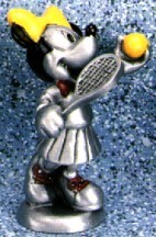Minnie Tennis Pewter Figurine - 
4823