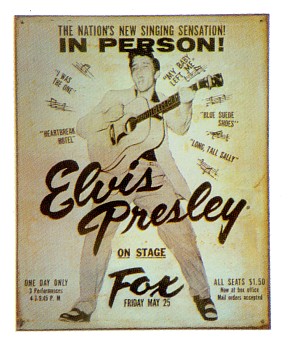 Elvis At The Fox Vintage Style Metal Sign - 
10021