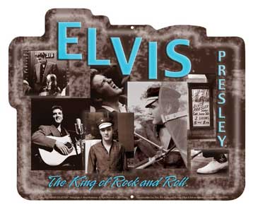 Elvis Presley Embossed Tin Metal Sign - 
47046
