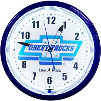 Chevy Trucks Neon Wall Clock - 
CHEVYTRUCKS