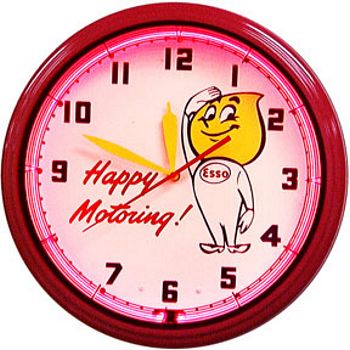 Esso Happy Motoring Neon Wall Clock - 
ESSOHAPPYMOTORING