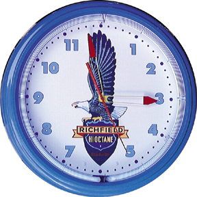 Richfield Gasoline Neon Wall Clock - 
RICHFIELD