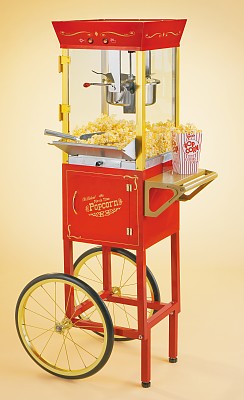 CIRCUS CART HOT OIL POPCORN MAKER AND CART BY NOSTALGIA ELECTRICS - 
CCP-510