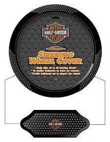 HARLEY-DAVIDSON BAR AND SHIELD LOGO STEERING WHEEL COVER - 
16340