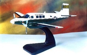 Beechcraft Queen Air US Army Version Custom Scale Model Aircraft - 
queenair