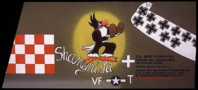 P-51 Mustang Shangri-La Aluminum Aircraft Nose Art Panel - 
P51SL