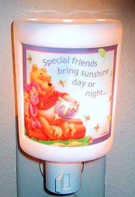 Winnie The Pooh And Piglet Ceramic Night Light - 
5031