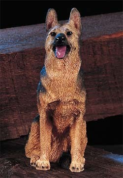 Brown German Shepherd Medium Dog Figurine - 
51780
