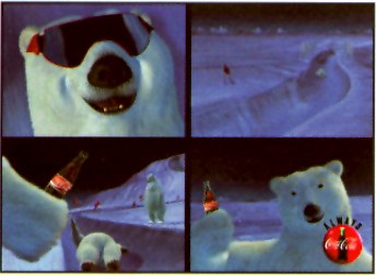 Coca-Cola Animation Art Cel - Late-Night Luge - 
AA109