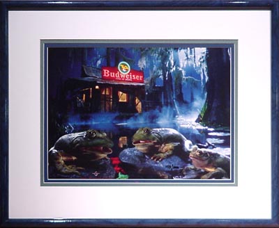 Budweiser Frogs Advertising And Animation Art Cel - 
AA116