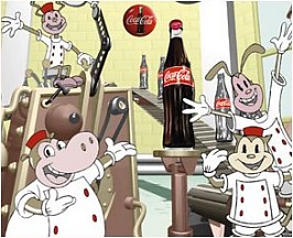 Coca-Cola Animation Art Cel - The Factory - 
AA128