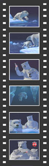 Coca-Cola Animation Art Cel - Polar Bear Swim - 
AA132