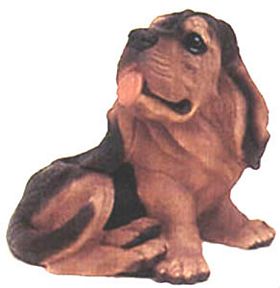 BLACK BLOOD HOUND DOG BANK