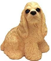 BLOND COCKER SPANIEL DOG BANK