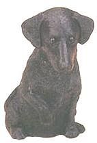 BLACK LABRADOR SITTING DOG BANK