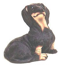 BLACK DACHSHUND DOG BANK