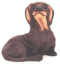 RED DACHSHUND DOG BANK