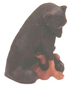 RED DOBERMAN DOG BANK