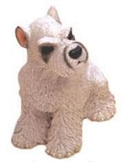LIGHT SCHNAUZER DOG BANK