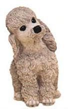 SILVER POODLE DOG BANK
