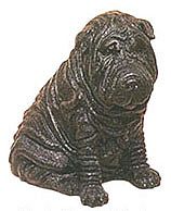 BLACK SHAR PEI DOG BANK