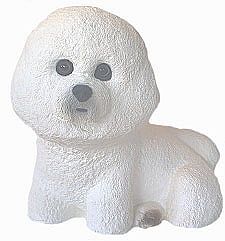 BICHON FRIESE DOG BANK