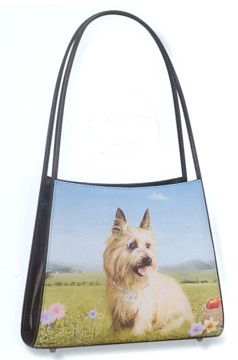 FOX TERRIER CRESCENT PURSE