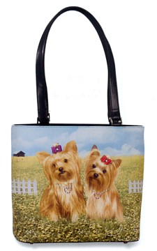 YORKSHIRE TERRIER BUCKET PURSE