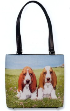 BASSET HOUND BUCKET PURSE