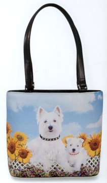 WEST HIGHLAND TERRIER BUCKET PURSE