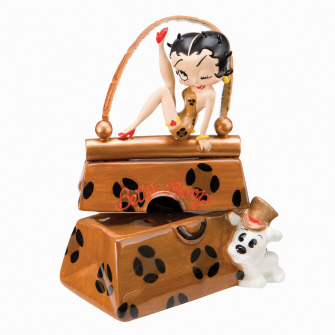 BETTY BOOP LEOPARD PURSE SALT AND PEPPER SHAKERS