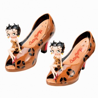 Betty Boop Leopard High Heel Shoes Salt And Pepper Shakers
