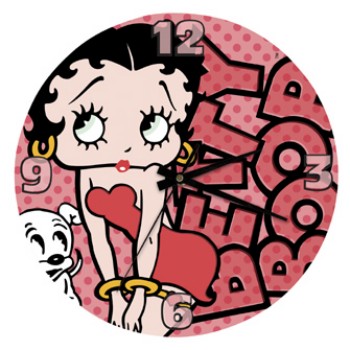 Betty Boop 13-1/2 Inch Decoupage Wall Clock