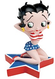 BETTY BOOP CALENDAR GIRL 4th OF JULY FIGURINE