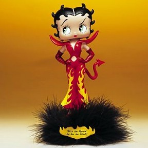 BETTY BOOP DEVIL BOBBLE HEAD FIGURINE